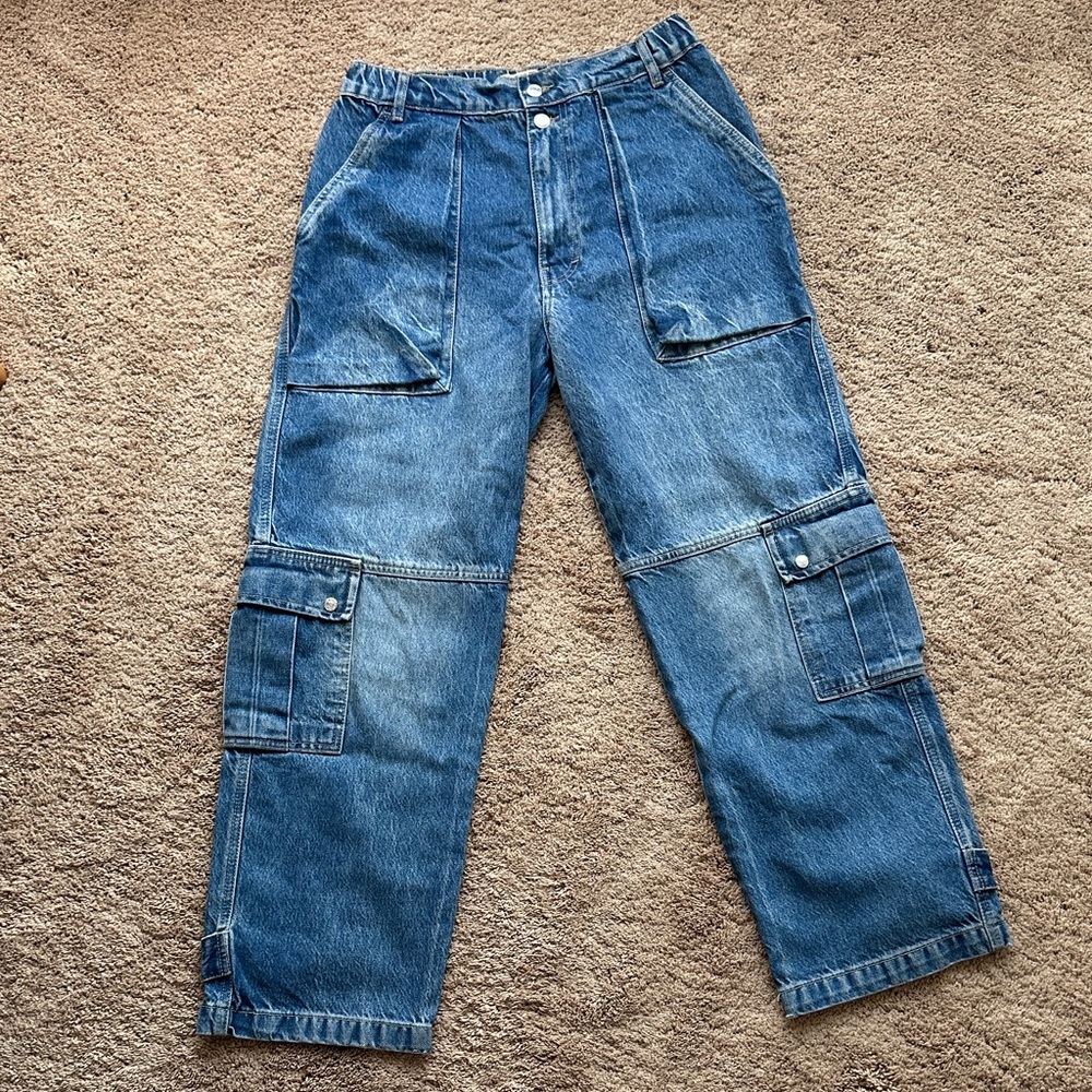 Free People Marx slouchy cargo jeans